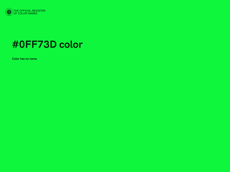 #0FF73D color image