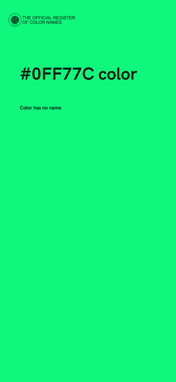 #0FF77C color image