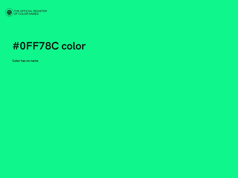 #0FF78C color image