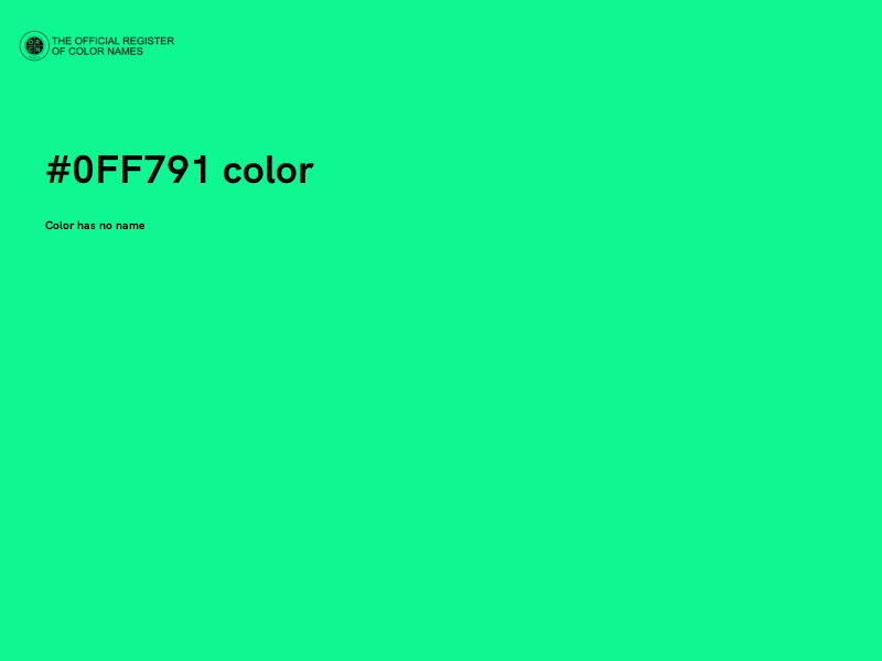 #0FF791 color image