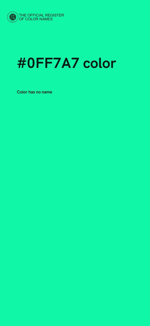 #0FF7A7 color image