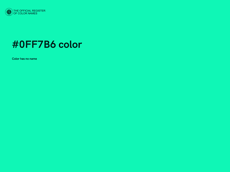 #0FF7B6 color image