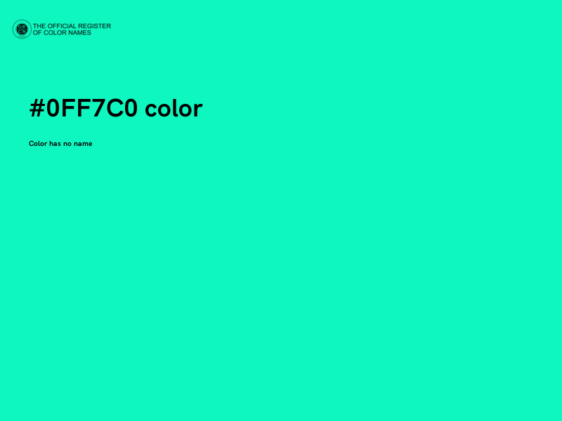 #0FF7C0 color image