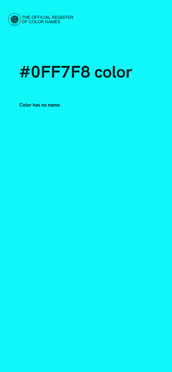 #0FF7F8 color image