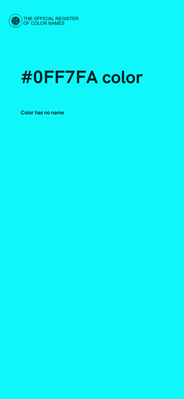 #0FF7FA color image