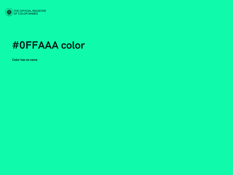 #0FFAAA color image