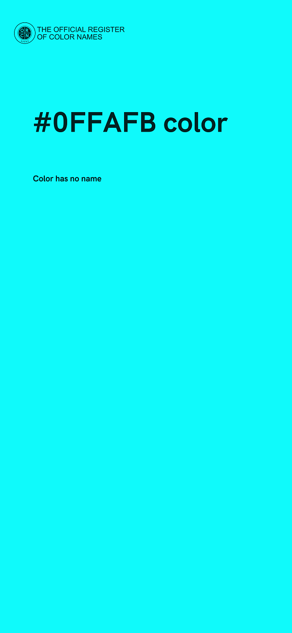 #0FFAFB color image