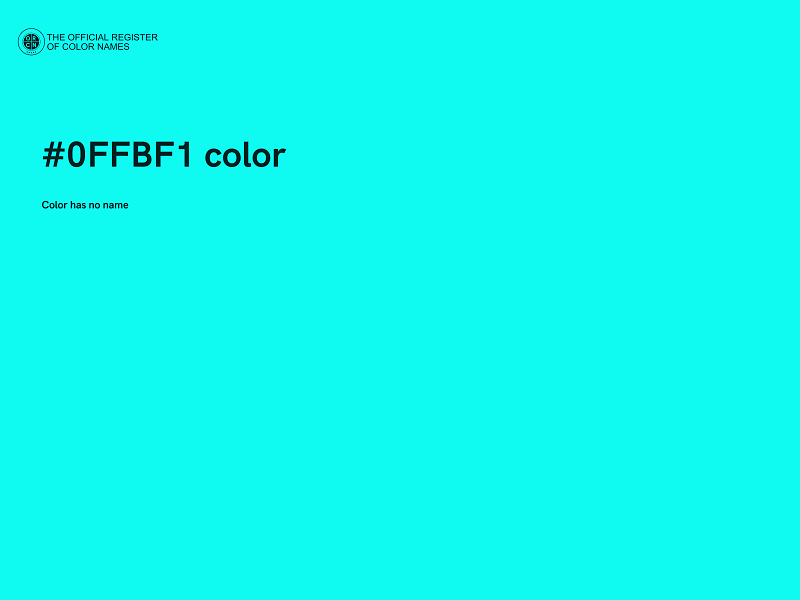 #0FFBF1 color image