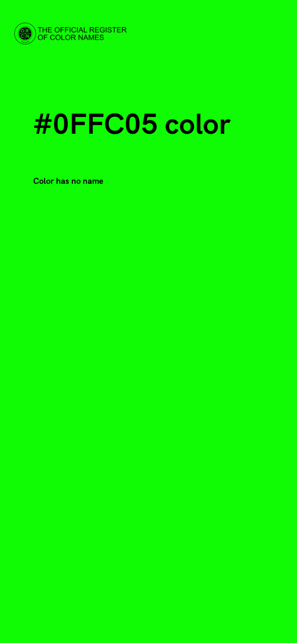 #0FFC05 color image