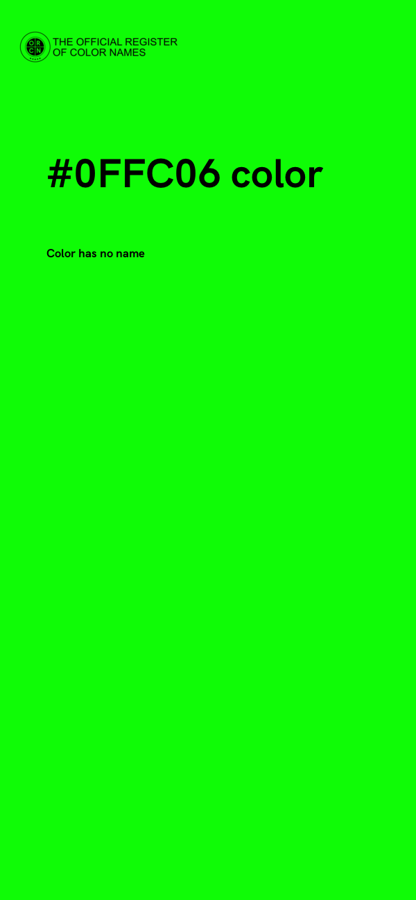 #0FFC06 color image