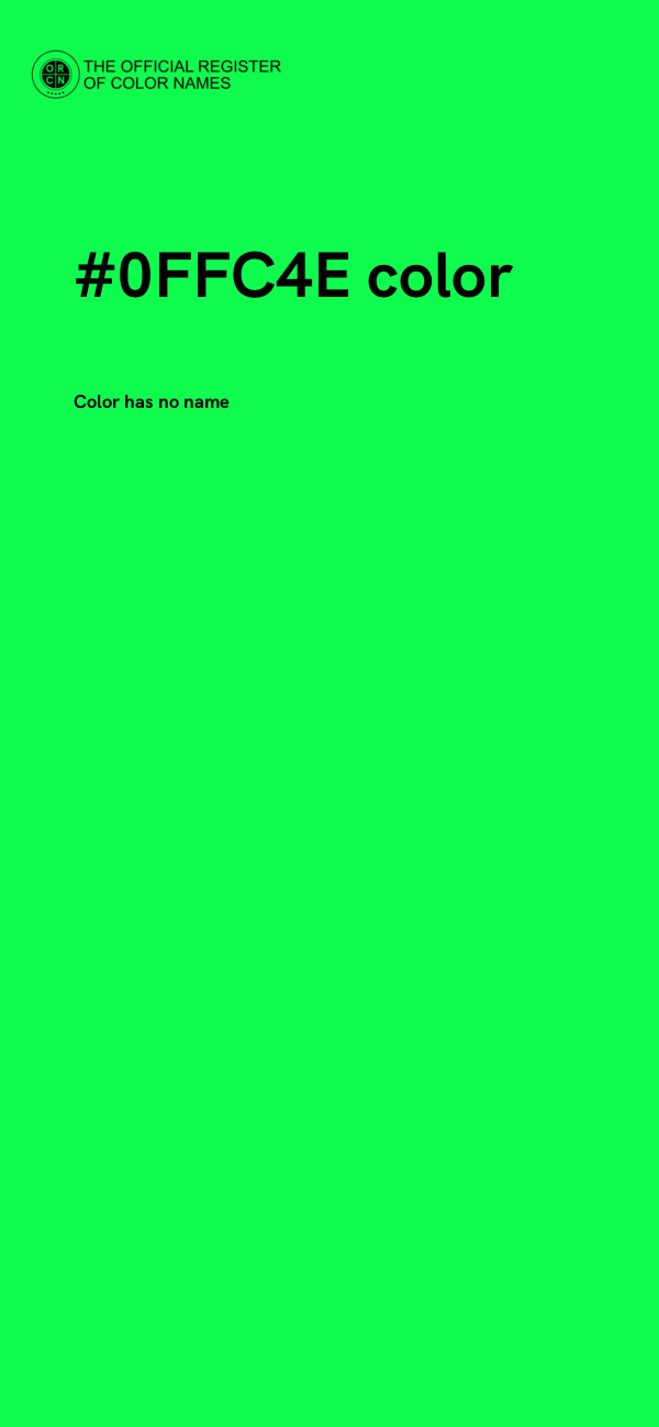 #0FFC4E color image
