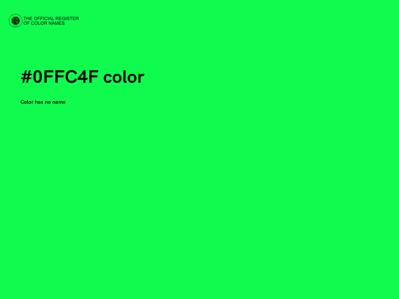 #0FFC4F color image
