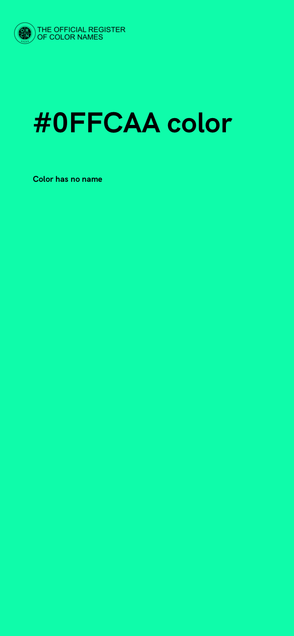 #0FFCAA color image