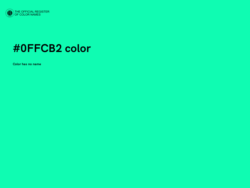 #0FFCB2 color image