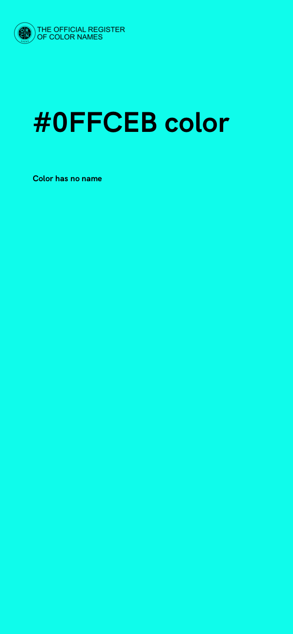 #0FFCEB color image