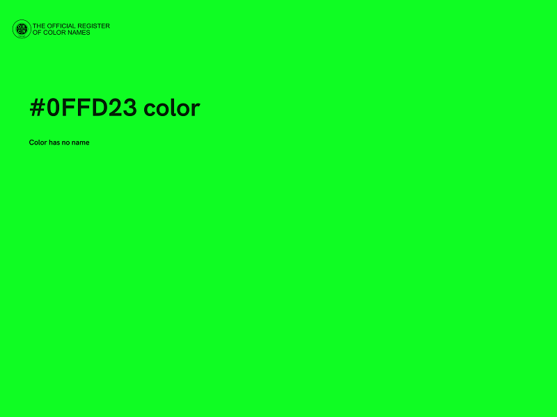 #0FFD23 color image