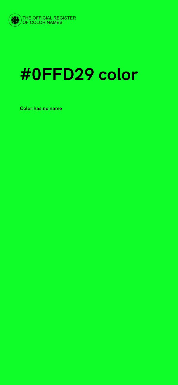 #0FFD29 color image