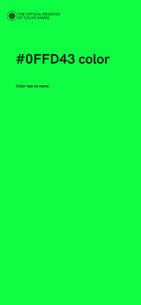 #0FFD43 color image