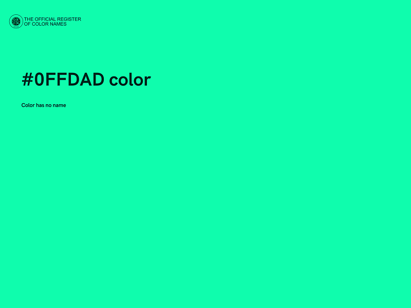 #0FFDAD color image