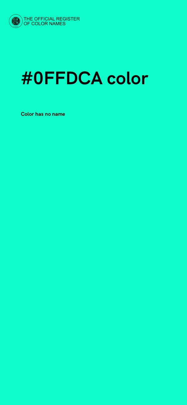 #0FFDCA color image