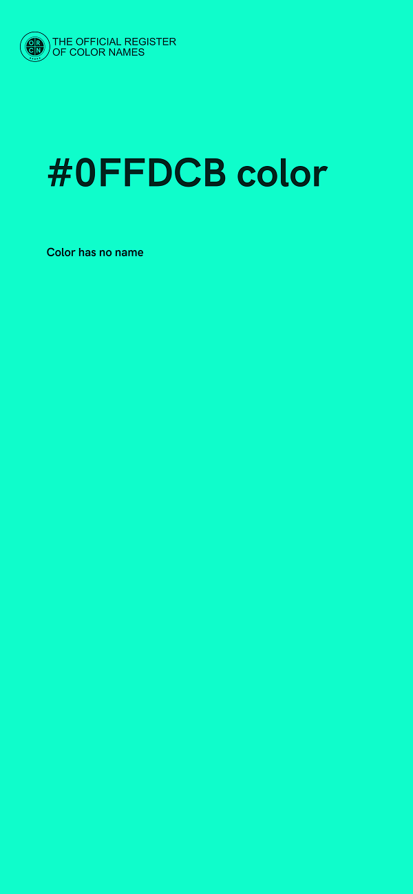 #0FFDCB color image