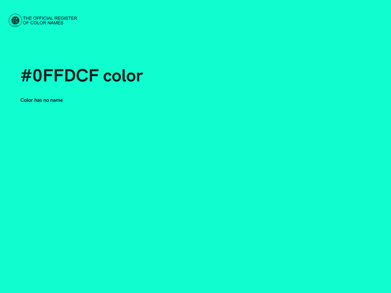 #0FFDCF color image