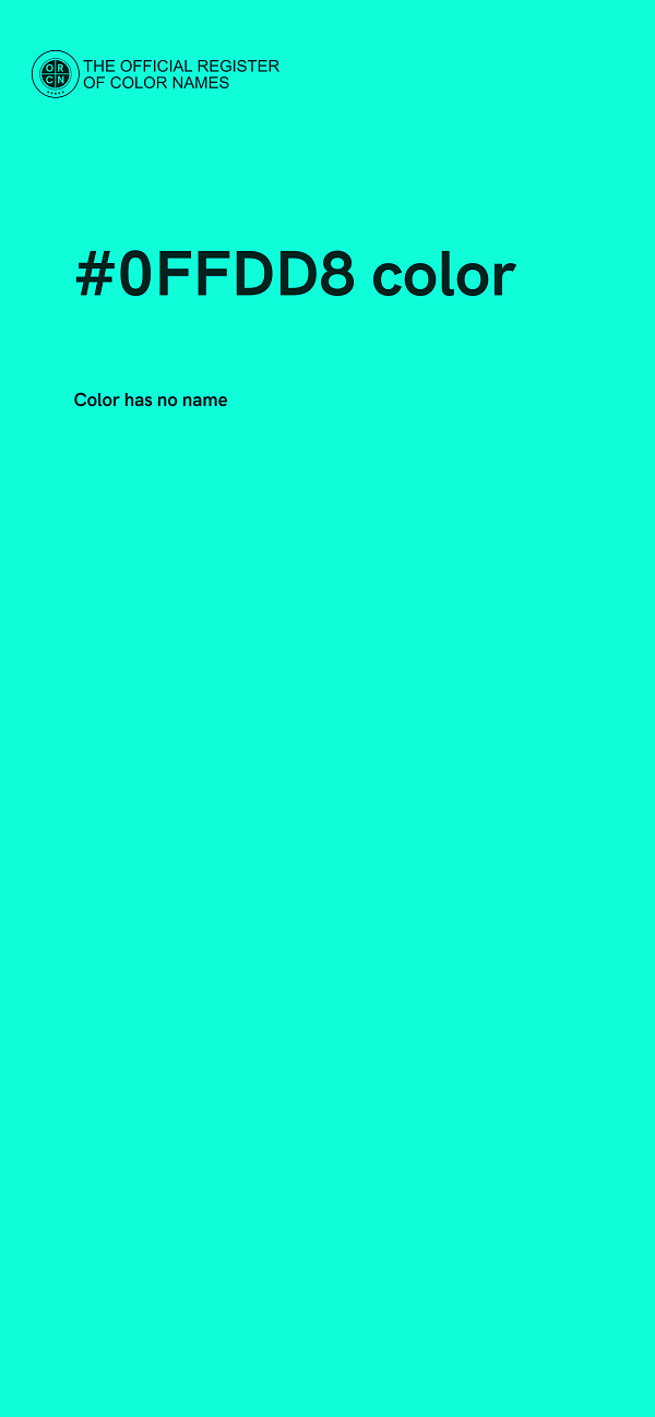 #0FFDD8 color image