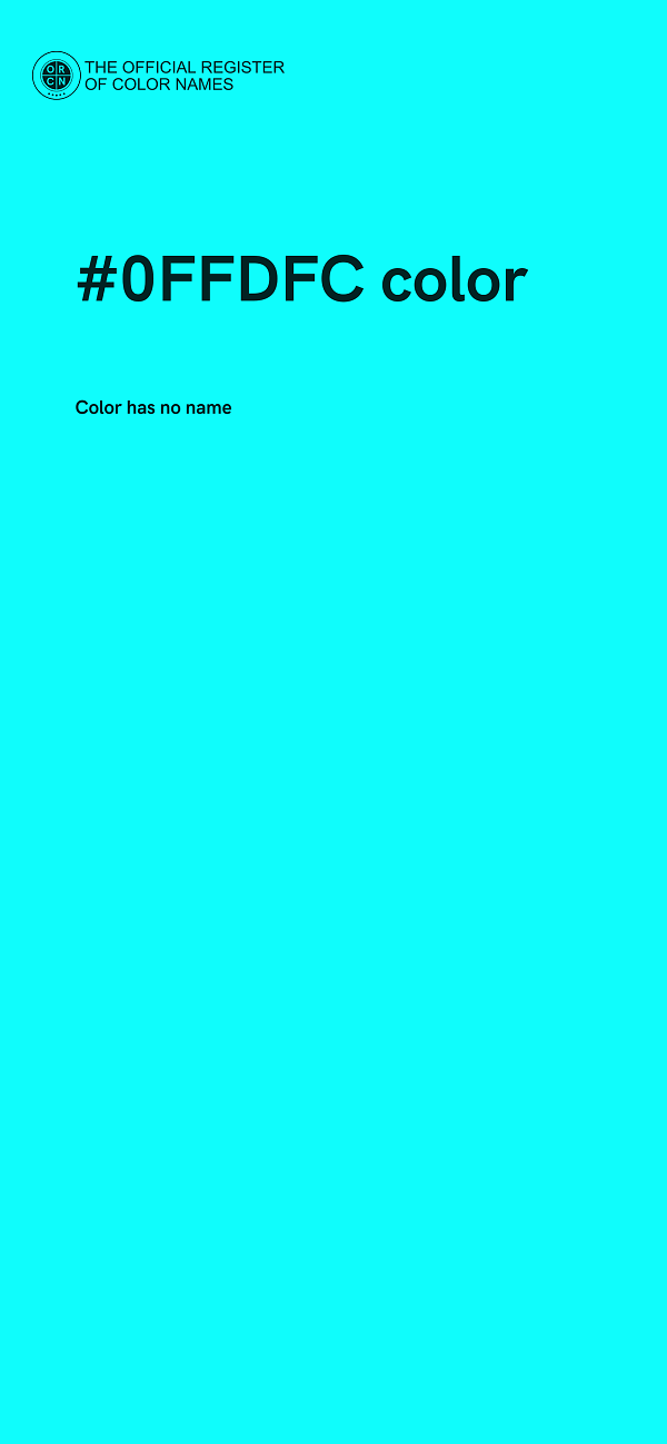#0FFDFC color image