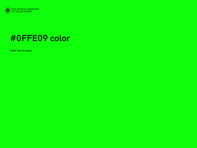 #0FFE09 color image
