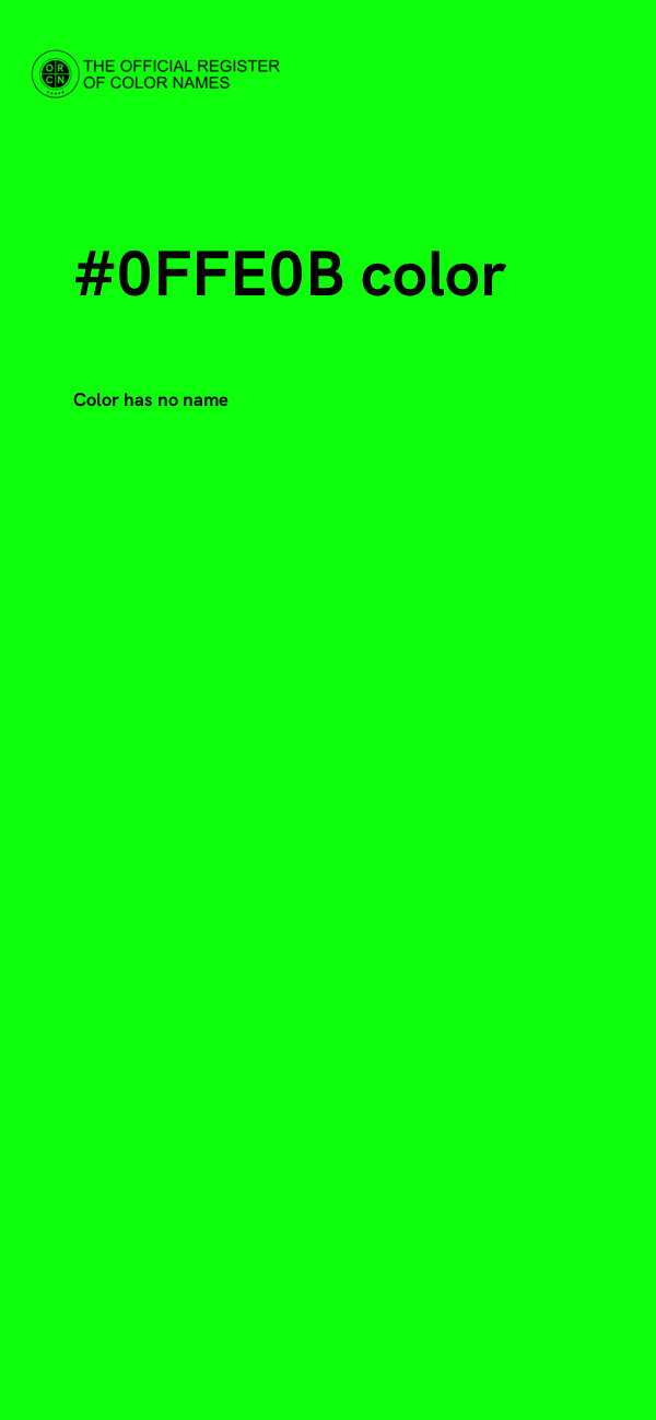 #0FFE0B color image