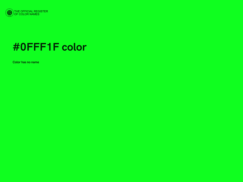 #0FFF1F color image