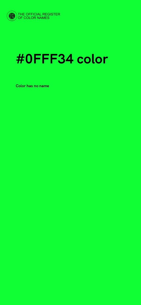 #0FFF34 color image