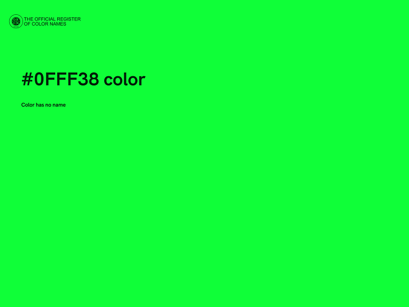 #0FFF38 color image
