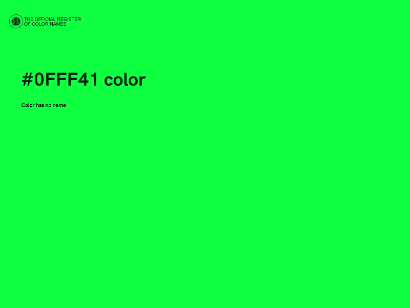 #0FFF41 color image