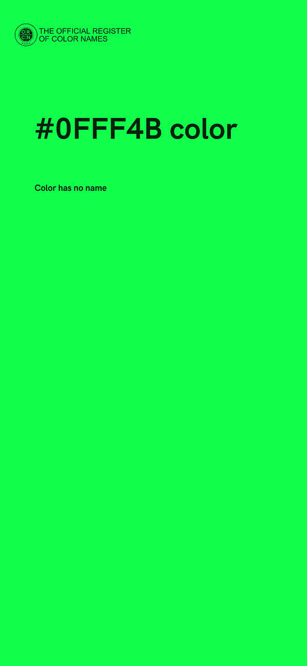 #0FFF4B color image