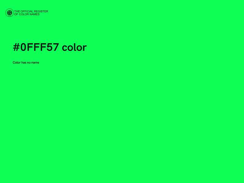 #0FFF57 color image
