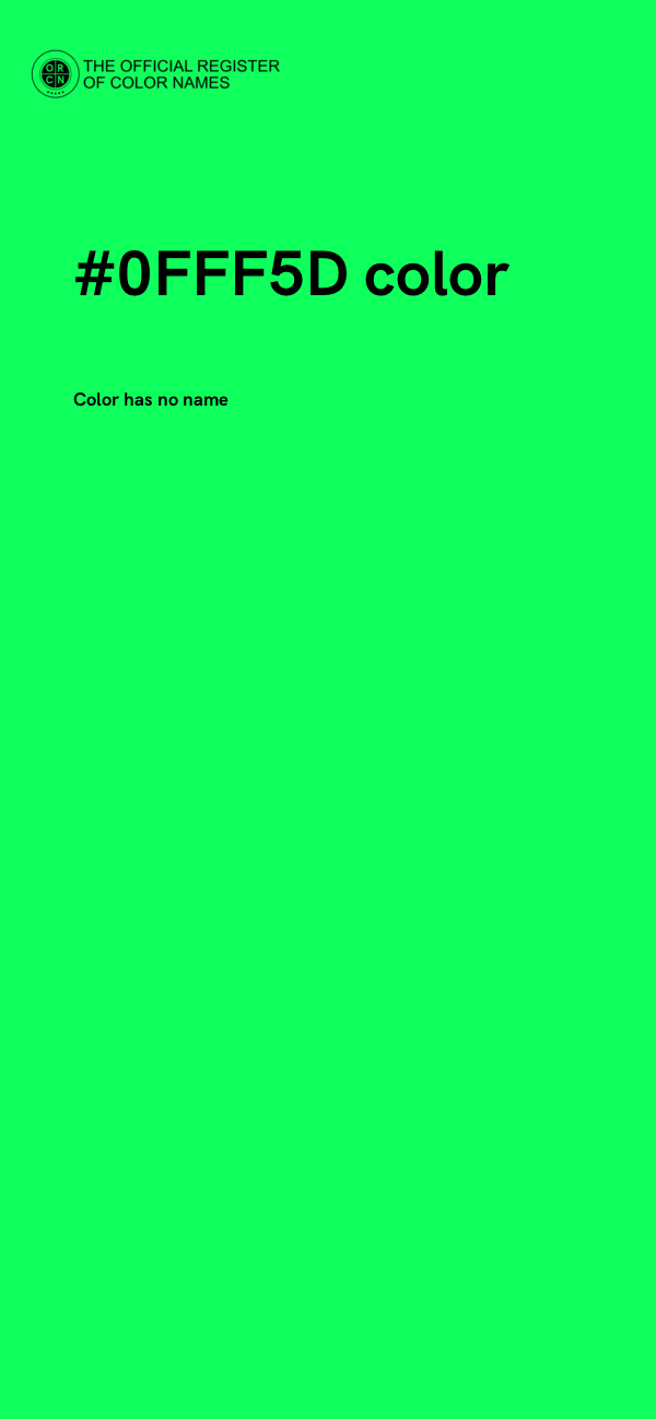 #0FFF5D color image