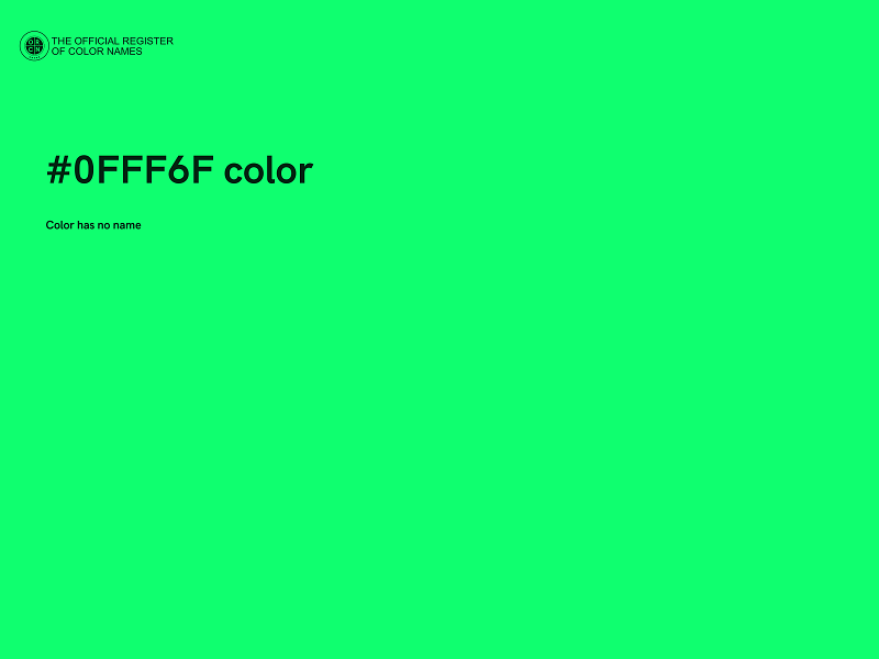 #0FFF6F color image