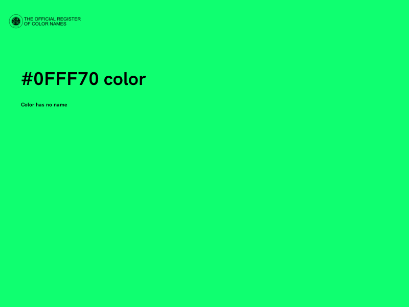 #0FFF70 color image