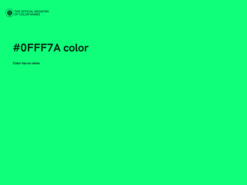#0FFF7A color image