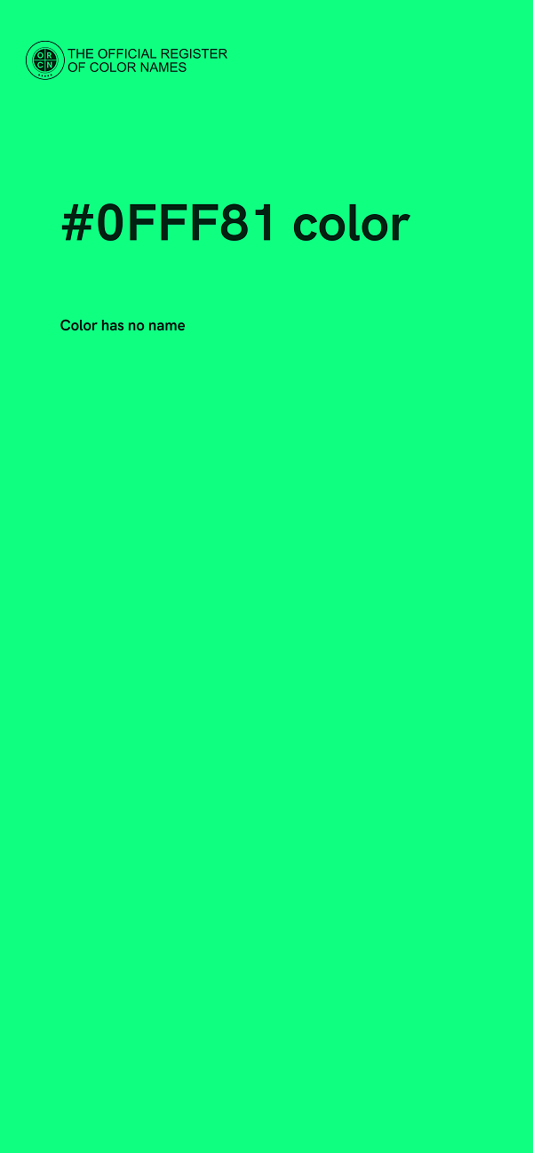 #0FFF81 color image