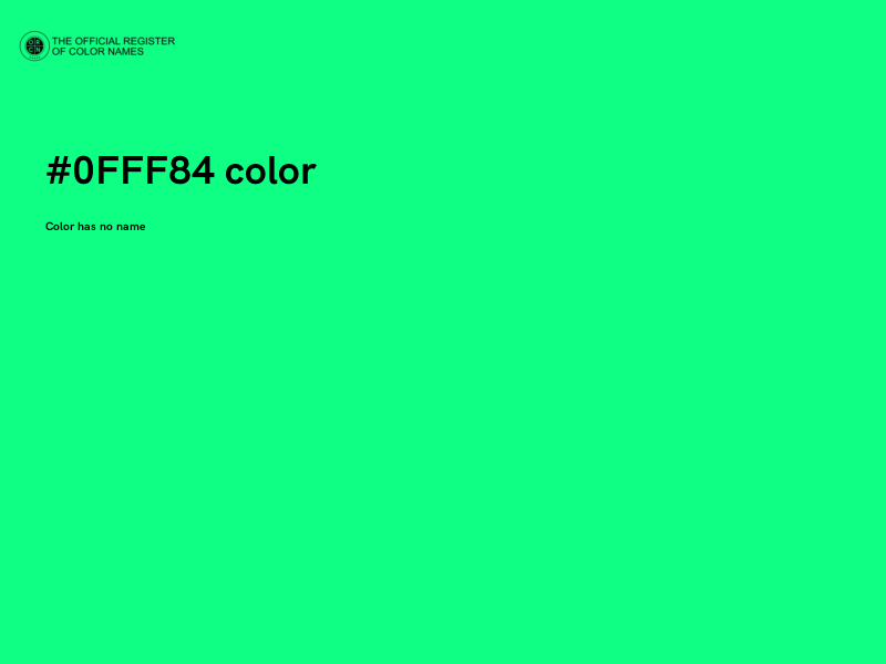 #0FFF84 color image