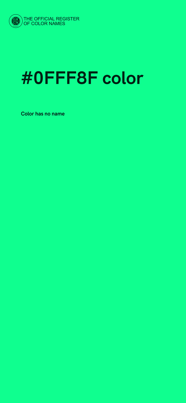 #0FFF8F color image