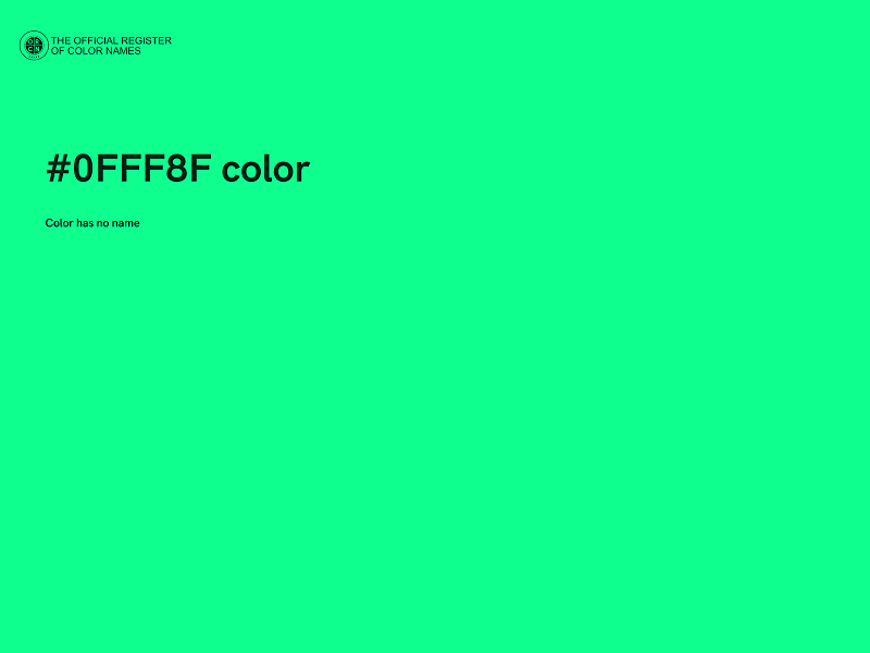 #0FFF8F color image