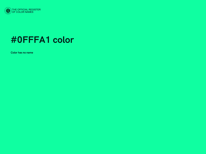#0FFFA1 color image