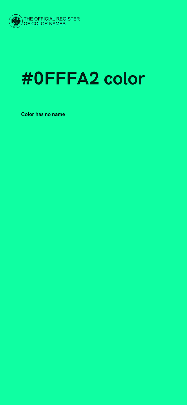 #0FFFA2 color image