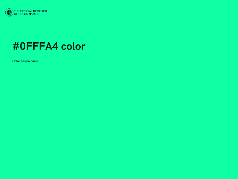 #0FFFA4 color image