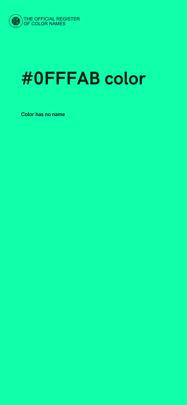 #0FFFAB color image