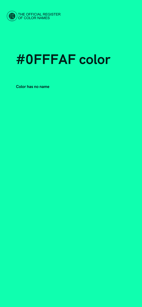 #0FFFAF color image