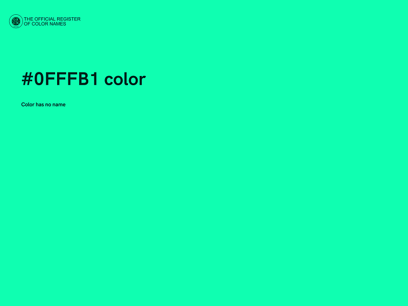 #0FFFB1 color image